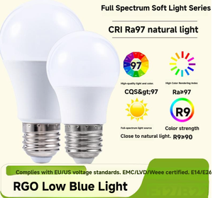 Bombilla LED Ra97 E27, 5W-25W Regulable, 30000 Horas IP42, Certificación CE para Iluminación <span class=keywords><strong>de</strong></span> Hogar, Oficina y Estudio - Product Image 2