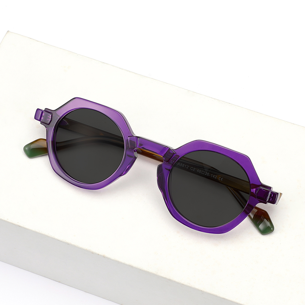 New Cross-border Uv Protection Hexagon Sunglasses Custom  display picture 2