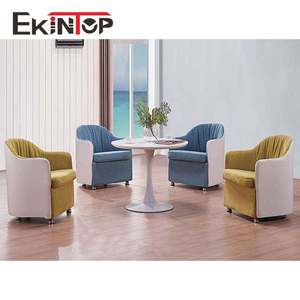 Ensemble de canapés modernes Sinonis de haute qualité pour bureau à domicile chaise visiteur en tissu pour un espace de travail élégant - Product Image 4