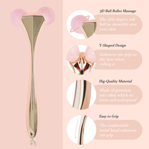 Machine <span class=keywords><strong>de</strong></span> beauté OEM pour le lifting et le raffermissement du visage en V et en Y, <span class=keywords><strong>rouleau</strong></span> <span class=keywords><strong>de</strong></span> massage en <span class=keywords><strong>quartz</strong></span> rose pour le corps, les yeux et le visage, pour raffermir la peau et masser le corps - Product Image 3