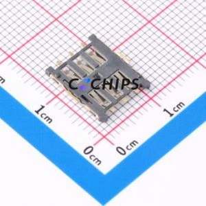 NANO SIM TL6P H1.35 SIM Card Connector SMD Connector Plug-In Type Nano SIM Card Card Holder 1.35mm - Product Image 2