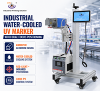 Máquina de Marcado Láser UV Industrial IPS-LUV5W F MG 355nm, Codificador Láser Volador de 12000 mm/s para Codificación de Botellas en Línea de Producción
