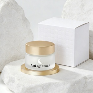 Cosmetic Packing 5g 10g 15g 20g 30g 50g 100g Face Eye Body <b>Scrub</b> Cream clear Frosted Glass Cosmetic Jars with Gold Lids - Product Image 1