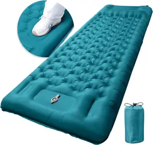 NPOT Inflatable Camping Sleeping Pad with Pillow  Extra Thickness 4 Inch Sleeping Mat with Built-in Pump