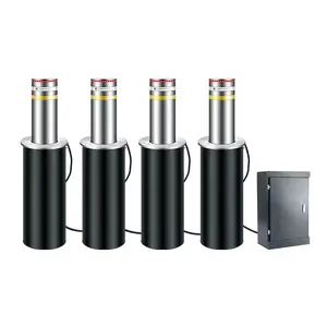 Widely Used In Semi Automatic Remote Control Lifting Stainless Steel Road Hydraulic Bollards In Parking Lots