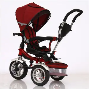 Popular doble barra de empuje triciclo niños/bicicleta de bebé 4 en 1 niños inversa niño triciclo/3 ruedas bebé triciclo nuevo para venta