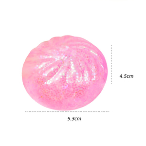 Jouets de décompression les plus populaires en TPR, paillettes brillantes, poudre dorée, cristaux, jouets moelleux en forme de dumpling, cadeaux promotionnels pour enfants et adultes - Product Image 5