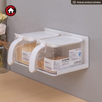Étagère murale magnétique pour bocaux, design large et profond, rangement pour bouteilles, organisateur de cuisine