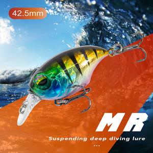 <span class=keywords><strong>MR</strong></span> coloratissimo pesciolino pesca pesca all'ingrosso attrezzatura da pesca artificiale Hotsales Hard lunga lancio Bib Crankbait per spigola - Product Image 4