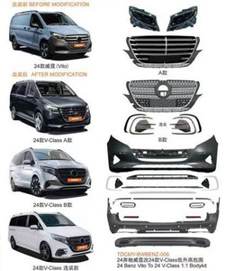 Tout Nouveau Kit Carrosserie <span class=keywords><strong>AMG</strong></span> V300 W447 pour <span class=keywords><strong>Mercedes</strong></span> Benz Classe V Vito Metris W447 W448 – Kit de Mise à Niveau Extérieure Complète - Product Image 2