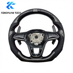 Palanca de Cambios de Fibra de Carbono con Luces LED para Volante de VW Golf GTI Mk8 Mk8.5 8R 8 <span class=keywords><strong>R</strong></span> Jetta Passat Tiguan <span class=keywords><strong>Arteon</strong></span> Bora Polo Audi A3 8V - Product Image 4