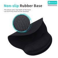 Tapis de Souris Ergonomique Personnalisé en PVC Blanc Sublimable avec Repose-Poignet et Logo Imprimé pour Ordinateur – Vente en Gros