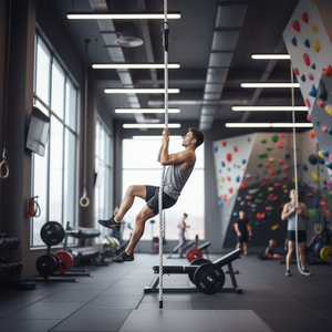 Corda da arrampicata SFIT-903 da 2,4 m, attrezzatura fitness premium per allenamento ed esercizio indoor - Product Image 3