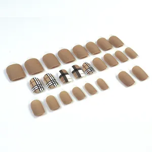 Недорогие искусственные пальцевые фальшивые ногти прозрачные короткие тонкие блестящие матовые нажимные ногти дизайнерские накладные ногти 500 шт. в наборе оптовая продажа