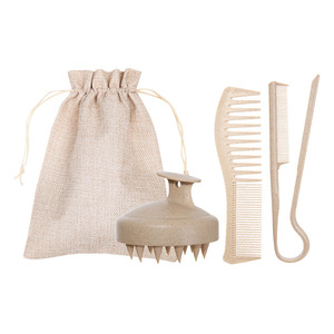 Juego de peines para piojos de ABS de cuatro piezas al por mayor, cepillo de champú de moda para uso doméstico para cabello liso/rizado - Product Image 1