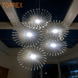 Envío Rápido, Disponibles 1.7M Luces Decorativas de Hadas <span class=keywords><strong>con</strong></span> 5 Flores de Diente de León, Color Blanco Cálido, para Interiores, <span class=keywords><strong>con</strong></span> Enchufe, para Bodas, Techos y Centros Comerciales - Product Image 3