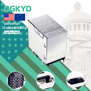 Dimud mạng cáp UTP RJ 45 rg45 Ethernet RJ45 đi qua 8P8C Modular cắm mèo 6 Cat6 RJ45 kết nối Cat6 - Product Image 1