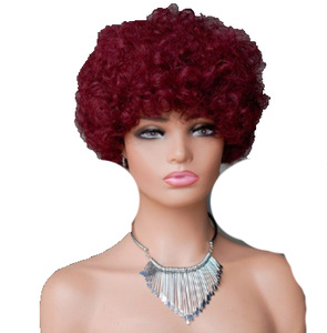 วิกผมผู้หญิงผมหยิกสั้นแบบแอฟโฟร ทำจากผมแท้ 100% นุ่มเป็นธรรมชาติ สไตล์บราซิล-เวียดนาม ขายส่ง - Product Image 5