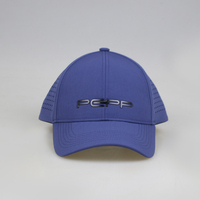 Casquette de baseball et de golf personnalisée à 6 panneaux en sergé, imperméable, 100 % polyester, perforée au laser, respirante, à fermeture snapback, séchage rapide