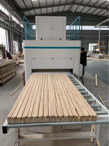 Pressa per giunzioni di pannelli in legno ad alta radiofrequenza P6 HF, incollatrice per bordi, tenonatrice CNC <span class=keywords><strong>a</strong></span> coda di rondine, motore e pompa - Product Image 4