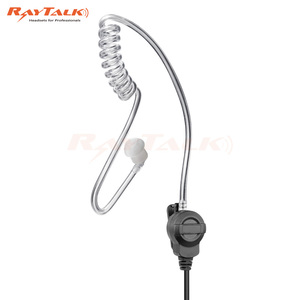 Écouteurs espions intra-auriculaires PTT à 2 broches cachés pour radio bidirectionnelle Kenwood TK240 TK340 TK350, tube acoustique, casque intra-auriculaire - Product Image 2