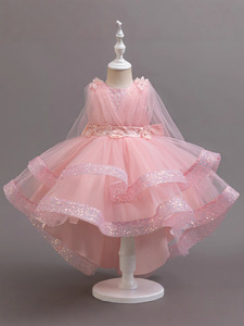 <span class=keywords><strong>Robe</strong></span> de princesse en tulle scintillant pour petites filles, <span class=keywords><strong>robe</strong></span> tutu élégante et moelleuse pour fête d'anniversaire, récital de piano, occasions spéciales - Product Image 5
