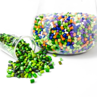 Colorants pigmentaires Masterbatch verts de couleur personnalisée en plastique pour moulage par injection
