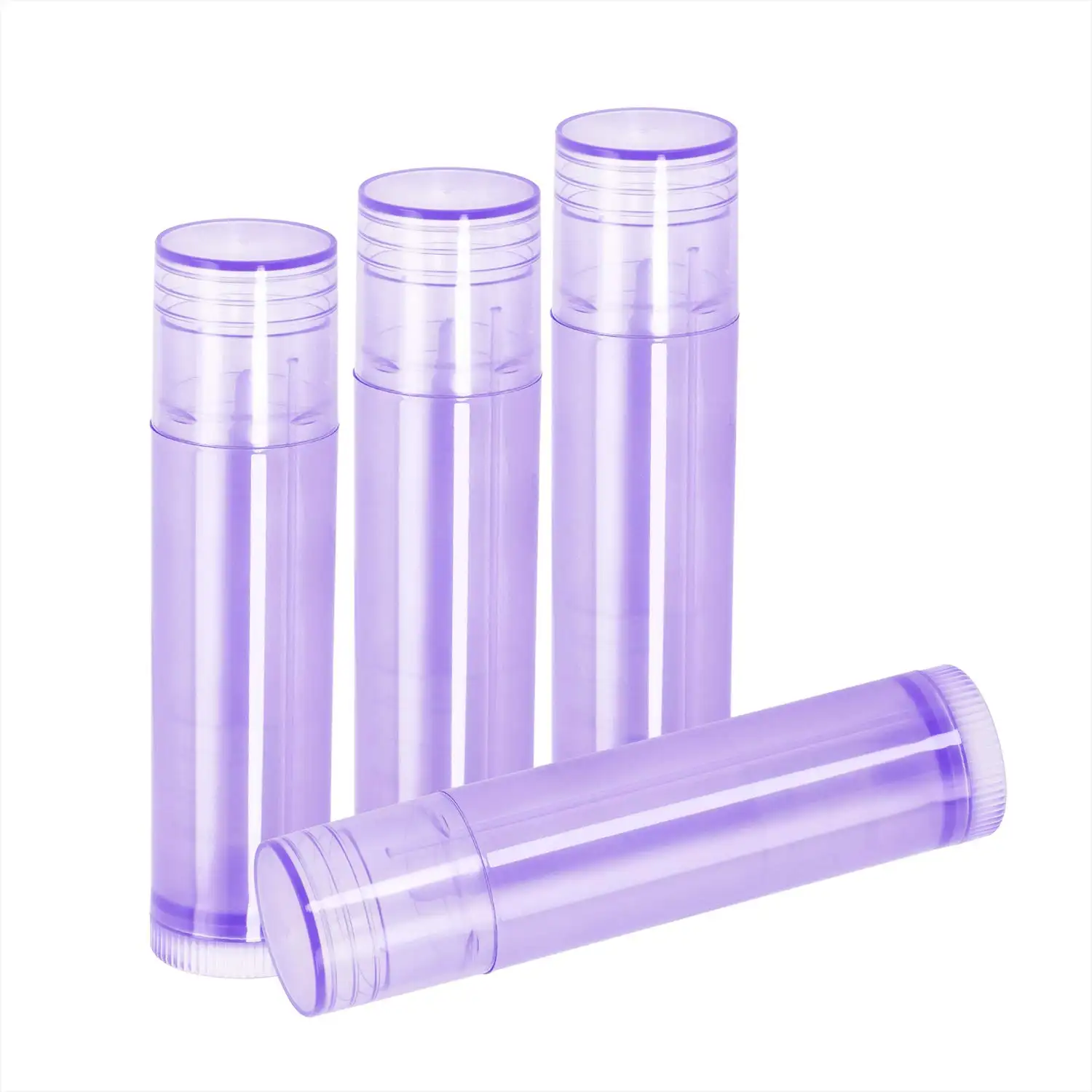 Alta Elegante Luxo 3.5g Plástico Cor Lip Balm Container Cosméticos Empty Packaging Case Lipstick Gloss Tube