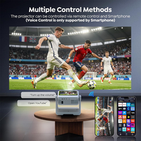 Nouveau projecteur vidéo portable intelligent 2026 à double écran 1080P Full HD LED LCD 4K Android 12 pour la maison, le bureau et le home cinéma