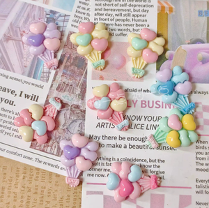 Animal Hand-painted Waterproof Factory Road Signs Lollipop <strong>Balloons</strong> <strong>Mini</strong> Resin Accessories Headphone Cases Hair Clips Stationery - Product Image 2