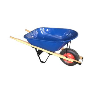 Carretilla de construcción de alta resistencia 80L <span class=keywords><strong>100L</strong></span> 110L con mango de madera 180kg Carretilla de construcción de jardín Modelo WH6601 - Product Image 2