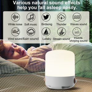 Novità 2025: Altoparlante BT Portatile con Macchina del Rumore Bianco <span class=keywords><strong>per</strong></span> il Sonno del Bambino, Luce Notturna LED, Batteria Ricaricabile 1500mAh, Design Moderno in ABS - Product Image 2