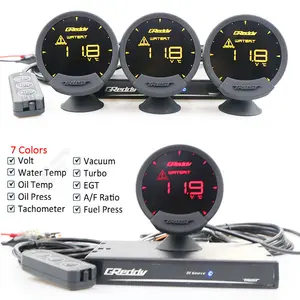 GReddi Sirius obd2 meter series 7-color adjustable new universal LCD meter LED display car gauge Fuel pressure air fuel ratio