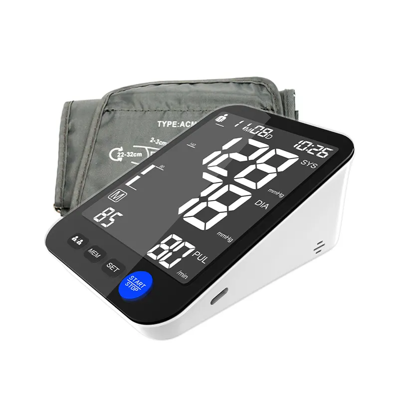 Top selling wholesale Digital Blood Pressure Monitor upper arm Blood Pressure Machine Bp Apparatus Spygmomanometer