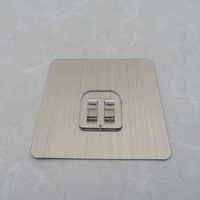 Aksesoris Rak Tempel Dinding Double Claw Warna Emas Brushed Heavy Duty, Tanpa Paku, Perekat Kuat, Dimensi Sesuai Pesanan, Harga Pabrik