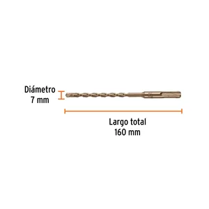 Master con unità 200 SDS Plus punta da trapano 7x160mm, Truper - Product Image 3