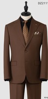 Costume d'affaires classique pour homme 100 % laine tissée, simple boutonnage, imperméable et coupe-vent