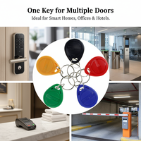 Llavero RFID CUID MF3 de 13.56MHz, Resistente al Agua IP67, Control de Acceso Inteligente NFC, Llavero Duradero con Logotipo Personalizado Grabado con Láser, para Hoteles, Oficinas y Cerraduras de Puertas