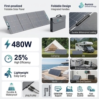 Panneau solaire pliable JiYao 480W, rendement de 25%, haute puissance, noir, 128 cellules, taille des cellules 182mmx91mm, utilisation en camping-car, marine, extérieur
