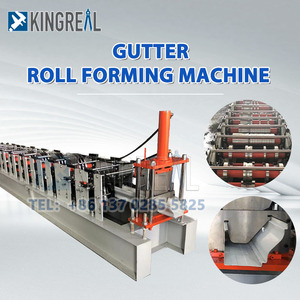 Kim loại mưa máng xối cuộn tạo thành máy tự động nửa ống máy làm nhôm mái cống máng xối downspout Máy làm - Product Image 3