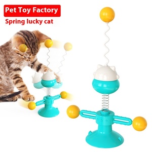 Prix de vente direct d'usine chat taquiner bâton chat divertissement jouet printemps chat platine balle jouet pour animaux de compagnie fournitures pour animaux de compagnie - Product Image 3