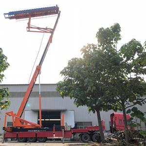 High Altitude <b>Tile</b> <b>Making</b> <b>Machine</b> 8T Crawler Track Lifting Platform 160HP HuaEagle Diesel for Steel Plant Roof - Product Image 4