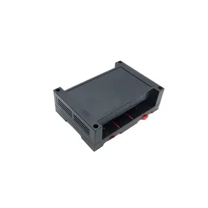 プラスチックボックス125*90 * 40mm DIYエレクトロニクスケースコントロールボックスPLC産業用ジャンクションボックスDINレールエンクロージャープラスチックボックス
