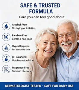 Lingettes désodorisantes pour adultes, sans rinçage, pour lit et bain, pour incontinence adulte, sans alcool, pour personnes âgées, avec logo personnalisé OEM ODM - Product Image 2
