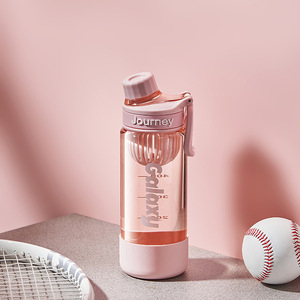 2026 Tritan Plastic Sports Water Bottle Wholesale Custom Logo Gym Bottle with Fruit <b>Infuser</b> <b>Tea</b> Filter and Silicone Boot - Product Image 6