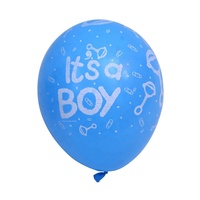 Ballon en latex imprimé en 1 couleur, logo personnalisé, 12 pouces, prix bas, écologique, pour décoration de fête d'anniversaire, de mariage, de fête
