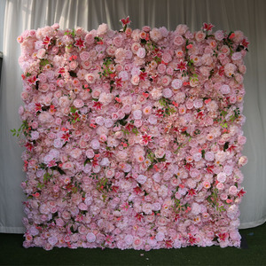 Panel <span class=keywords><strong>de</strong></span> pared <span class=keywords><strong>de</strong></span> flores artificiales para boda al por mayor, telón <span class=keywords><strong>de</strong></span> fondo <span class=keywords><strong>de</strong></span> pared <span class=keywords><strong>de</strong></span> flores 3D <span class=keywords><strong>de</strong></span> 8ft x 8ft enrollable, pared <span class=keywords><strong>de</strong></span> flores <span class=keywords><strong>de</strong></span> seda - Product Image 4