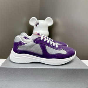 2025 новая стильная кожаная сетчатая спортивная обувь в стиле пэчворк-дизайнерская Спортивная повседневная обувь для мужчин и женщин - Product Image 5