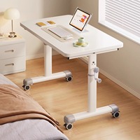 Table de chevet en bois à hauteur réglable, canapé simple, table de bureau pour la maison, table basse, bureau d'ordinateur pour un usage domestique