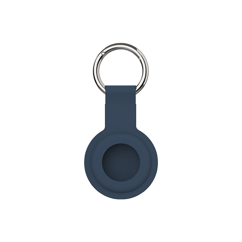 Porte-clés en silicone bleu